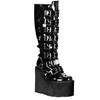 DemoniaCult - SWING815 Plattformstiefel - Schwarz Product image